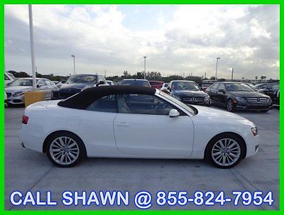 Audi : A5 RARE AWD!!, ONLY 19,000 MILES, GO TOPLESS, L@@K!! 2011 audi a 5 convertible only 19 000 miles rare awd white tan go topless