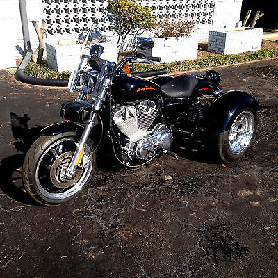 Harley-Davidson : Sportster 2013 harley davidson xl 883 l frankenstein trike with 136 actual miles