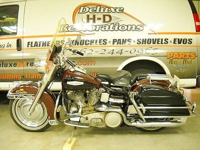 Harley-Davidson : Other 1969 shovelhead flh 3 owner all stock except 1 re paint