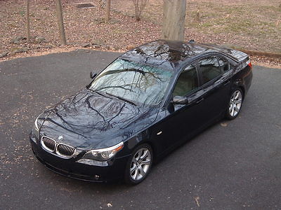 BMW : 5-Series 550i sport 2006 bmw 550 i sport monaco blue with tan leather