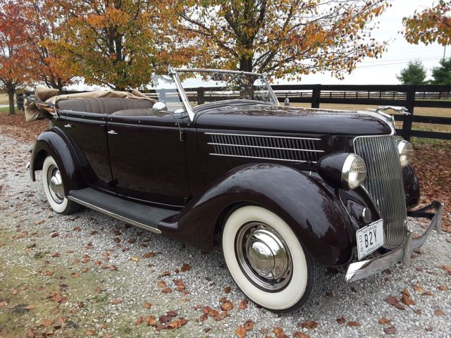 Ford : Other Phaeton Conv 1936 ford phaeton only 3272 original miles original brakes complete as come