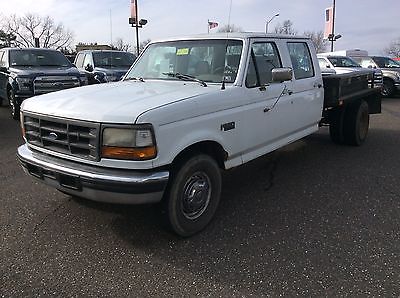 Ford : F-350 xl 1993 ford f 350 7.3 l powerstroke diesel dually tow haul flatbed landscape work