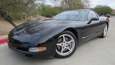 Chevrolet : Corvette 2004 chevrolet corvette hud 2 tops automatic black black last year of c 5