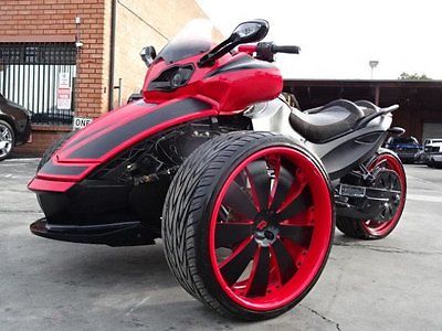 Can-Am : SPYDER 2012 can am spyder rs damaged repairable only 2 k miles custom wheels wont last