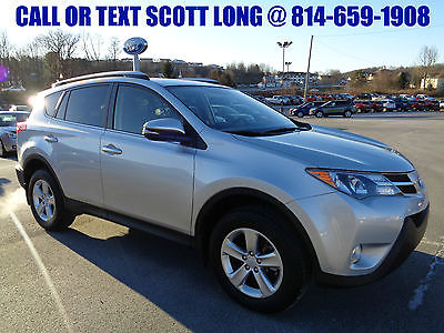 Toyota : RAV4 XLE AWD 2.5L 4 Cylinder 4WD 4x4 1 Owner Sunroof 2013 rav 4 xle awd classic silver power moonroof 1 owner clean carfax 25 k miles