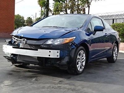 Honda : Civic LX Coupe 2015 honda civic lx coupe damaged salvage only 2 k miles economical perfect color
