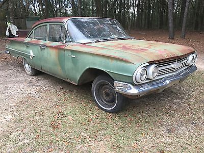 Chevrolet : Impala Wagon 2 1960 chevy s for one bid station wagon belair rat rod patina low reserve