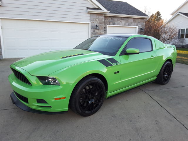Ford : Mustang 2dr Cpe GT Got To Have It Green Metallic Tri-Coat 2014 Mustang GT Track Pack Roush Upgrades