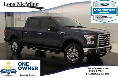 Ford : F-150 XLT Certified Crew Cab 4x4 Nav Rear Camera Cruise 2015 xlt 2.7 l v 6 ecoboost 4 wd navigation supercrew tow package bluetooth sync