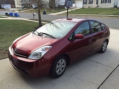 Toyota : Prius 2005 toyota prius red auto hybrid 164.9 k new engine serviced detailed loaded