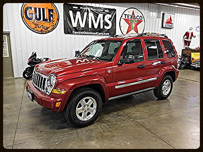 Jeep : Liberty Limited 2005 red 4 x 4 limited diesel suv leather auto power 2.8 4 cylinder wms limited