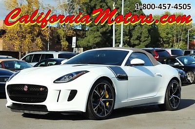 Jaguar : F-Type V8 S 2015 2 d convertible used 8 speed zf automatic with quickshift rwd leather white