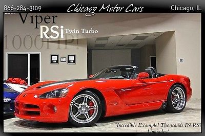 Dodge : Viper 2dr Convertible 2004 dodge viper srt 10 rsi 1000 hp twin turbo upgrade records only 13 k miles wow