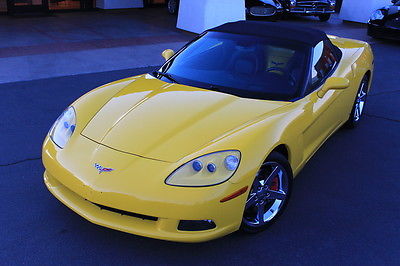 Chevrolet : Corvette Base Convertible 2-Door 2007 chevrolet corvette convertible velocity yellow 3 lt z 51 pkg clean car fax