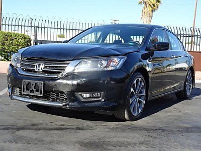 Honda : Accord Sport Sedan  2015 honda accord sport sedan wrecked fixer perfect commuter only 8 k miles