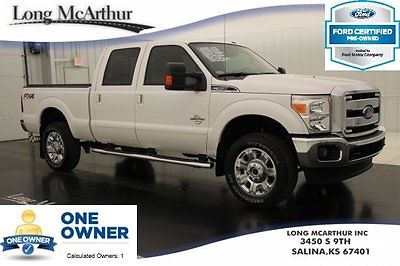 Ford : F-350 Lariat Certified 4x4 Turbodiesel Nav Rear Camera 2014 lariat 4 wd v 8 navigation 5 th wheel prep package remote start heated leather