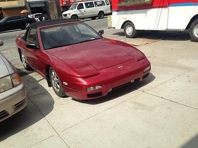 Nissan : 240SX SE Convertible 2-Door 1994 nissan 240 sx se convertible 2.4 l 5 speed cherry red pearl rare