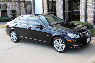Mercedes-Benz : C-Class C250 Luxury Sedan Black on Almond Premium Navigation Luxury Pkg Heated Seats HK Texas One Owner!