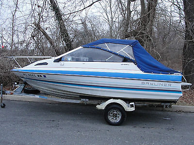 1988 Bayliner Capri 16 ft Cuddy cabin with trailer - needs outboard