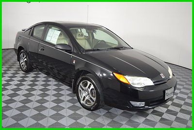 Saturn : Ion 3 FWD 2.2L V4 Engine USED Coupe - Sunroof USED 50,783 Miles 2005 Saturn ION 3 Coupe Sunroof Leather Seats Keyless Entry