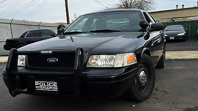 Ford : Crown Victoria Police Interceptor Sedan 4-Door 2008 ford crown victoria p 71 police interceptor push guard spot lights low miles