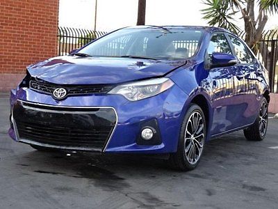 Toyota : Corolla S 2015 toyota corolla s damaged salvage only 7 k miles economical perfect project