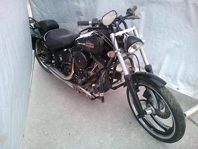 Harley-Davidson : Softail FXSTB Night Train Damage / Only for export ; easy repair 2002 Night Train inj.