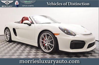 Porsche : Boxster Spyder 2016 spyder used 3.8 l h 6 24 v manual convertible premium