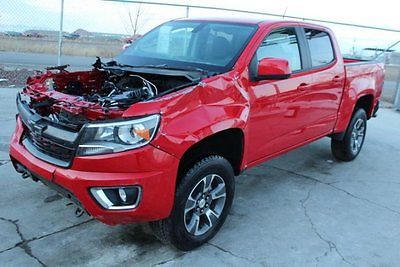 Chevrolet : Colorado Z71 Crew Cab 4WD 2015 chevrolet colorado z 71 4 wd crew cab damaged rebuilder only 6 k miles l k