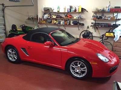 Porsche : Boxster 2005 porsche boxster red 5 spd super low mileage