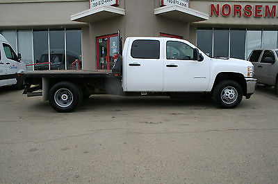 Chevrolet : Silverado 3500 WT 2013 chevrolet silverado 3500 wt crew cab drw flat deck diesel