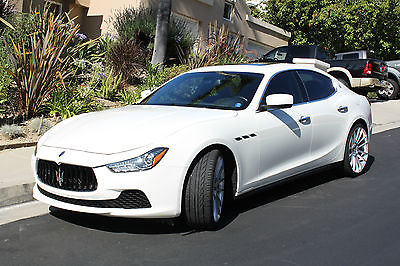 Maserati : Ghibli 4dr Sedan 2014 maserati ghibli white on black sport 22 wheels lease 596 tax or sale