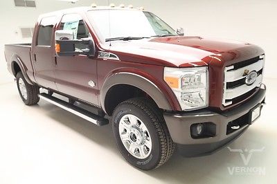 Ford : F-350 King Ranch Crew Cab 4x4 Fx4 2016 navigation sunroof leather heated 20 s chrome v 8 powerstroke diesel