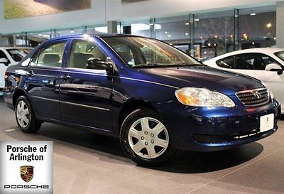 Toyota : Corolla Ce 2006 sedan 5 speed manual blue low miles clean as is tan interior clean