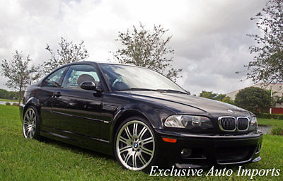 BMW : M3 2005 BMW E46 M3 COUPE JET BLACK ON CINNAMON 6-SPEE 2005 bmw e 46 m 3 coupe jet black on cinnamon 6 speed manual loaded 19 rare wow