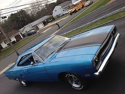 Plymouth : Road Runner ROADRUNNER 1970 plymouth road runner 383 matching b 5 blue on b 5 blue mint show condition