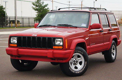 Jeep : Cherokee 4dr Sport 4 x 4 xj sport chili pepper red 4 wd xtra clean serviced runs drives great