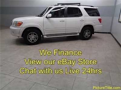 Toyota : Sequoia Limited 2WD Leather Heated Seats TV DVD Sunroof 03 sequoia 2 wd limited 3 rd row leather heated seats sunroof tv we finance texas