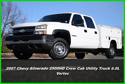 Chevrolet : Silverado 2500 Crew Cab Utility 07 chevrolet silverado 2500 hd crew cab 4 door utility truck 6.0 l vortec chevy ac