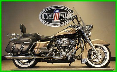 Harley-Davidson : Touring 2004 harley davidson flhrc road king classic smokey gold vivid black c video