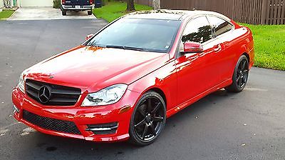Mercedes-Benz : C-Class 2dr Coupe C250 RWD Sport COUPE RED CUSTOM AMG STYLE
