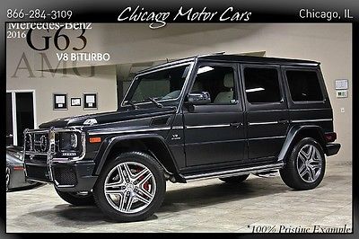 Mercedes-Benz : G-Class 4dr SUV 2016 mercedes benz g 63 amg 145 msrp designo magno night black only 208 miles