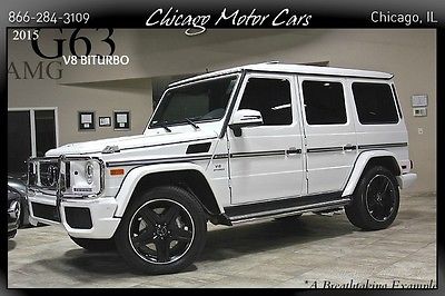 Mercedes-Benz : G-Class 4dr SUV 2015 mercedes benz g 63 amg 4 matic suv msrp 138 k heated steering wheel wow