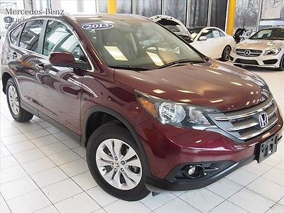 Honda : CR-V EX-L 2013 honda cr v red low miles one owner clean ex l 2.4 leather all wheel drive
