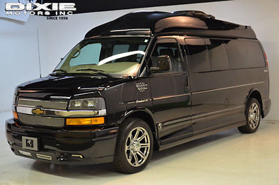 Chevrolet : Express Explorer Limited SE Extended 9 passenger Hightop Explorer Limited SE Hightop extended 9 passenger leather power bench bed rear