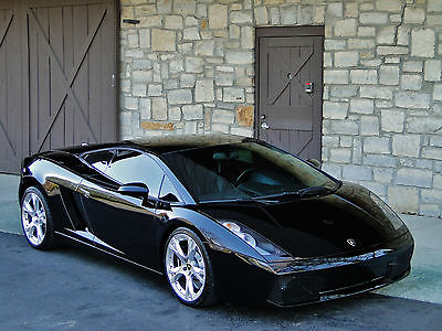 Lamborghini : Gallardo Base Coupe 2-Door Stunning Gallardo, Callisto Wheels, V10 Black, Leather II Pkg, Lift Glass Bonnet