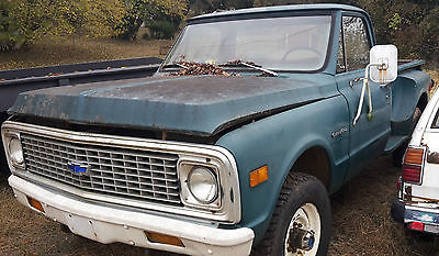 Chevrolet : C/K Pickup 2500 1971 chevy 2500 3 4 ton 4 x 4 k 20 step side truck