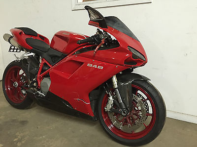 Ducati : Superbike 2008 ducati 848 super bike salvage title 14 927 miles