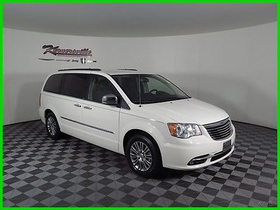 2013 Chrysler Town & Country Touring-L FWD 3.6L V6 Engine Van Leather Rear Cam EASY FINANCING! 41342 Miles Used White 2013 Chrysler Town & Country Touring-L