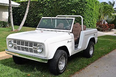 1966 Ford Bronco White truck